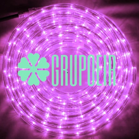 Manguera Led Rosa 10 Metros Gel Navideña Exterior Magica Luces De Navidad