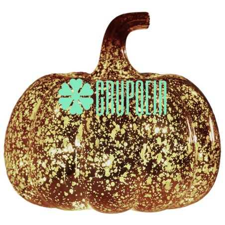 Calabazas Dorado Pilas Luces Halloween Baterias Decoracion Otoño Evento