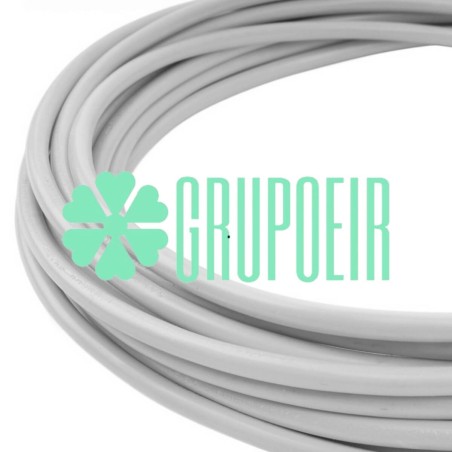 Cable 2x18 Redondo Blanco Liso Pvc Lamparas Candelabros Candiles 5.5mm 