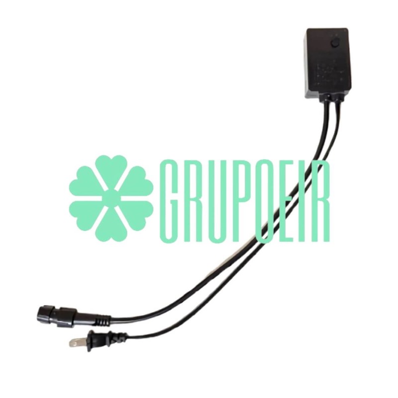 Conector Enchufe Control 3 Hilos Pines Vias Para Manguera Led Redonda