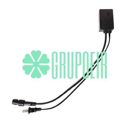 Conector Enchufe Control 3 Hilos Pines Vias Para Manguera Led Redonda