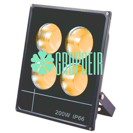 Reflector Led Cob 200W Calido Luz Calida Exterior Fachada Edificio Hotel 