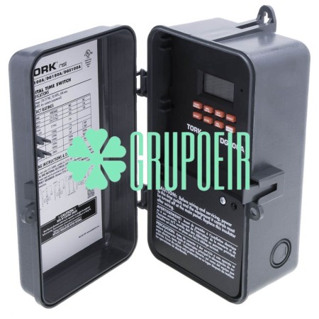 Timer Tork DG100A Digital 365/7 Días 20A 120V 277V 2HP 2P2T 50/60HZ