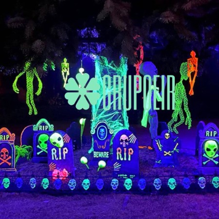 Reflector Luz Negra 60W Led Ultravioleta Uva Halloween Dia De Muertos Ofrenda