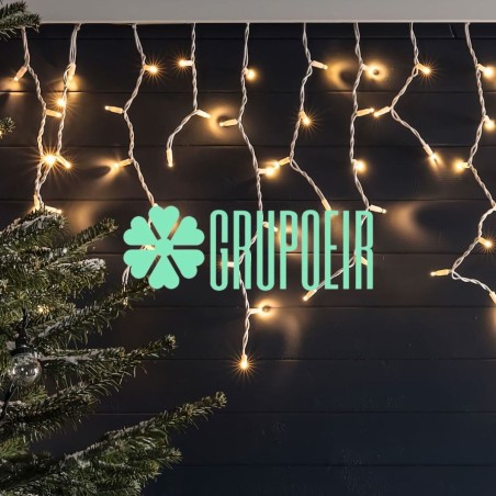 Cascada Led 10 Mts Calido 500 Luces Navidad Villa Navideña Evento Boda 