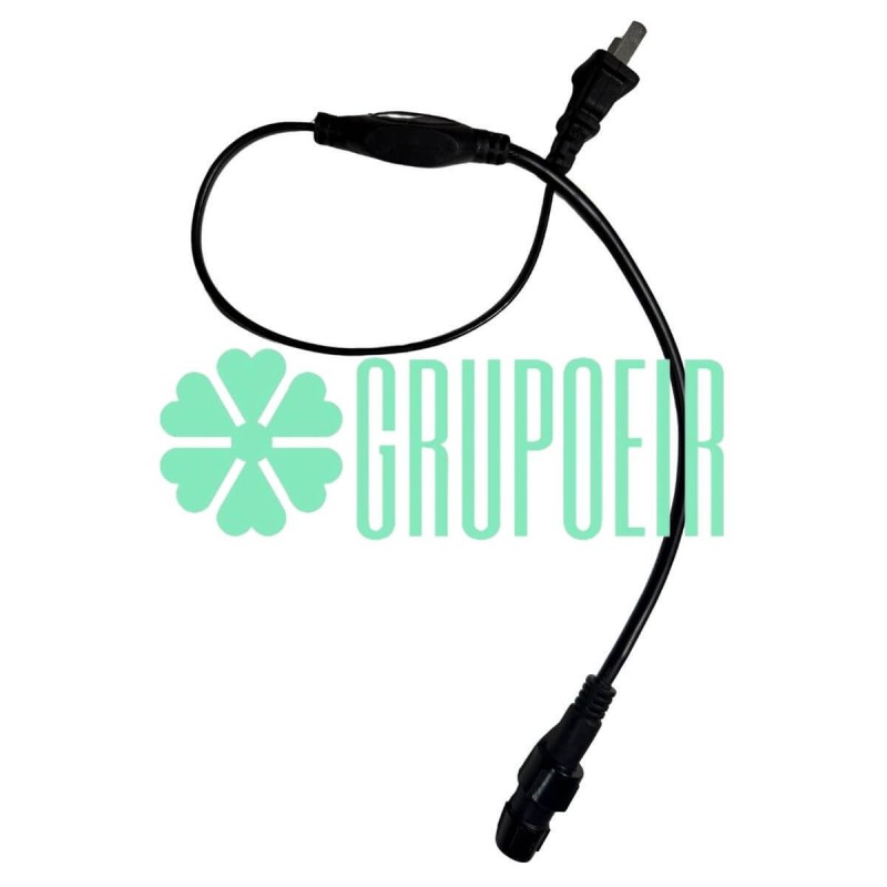 Conector Enchufe Control 3 Hilos Pines Vias Luz Fija Para Manguera Led Redonda
