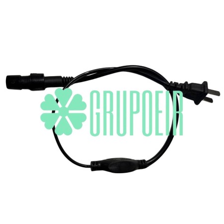 Conector Enchufe Control 3 Hilos Pines Vias Luz Fija Para Manguera Led Redonda