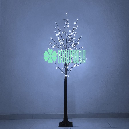 Arbol Luces Led Decorativo Iluminado Navidad Luz Blanca 1.80 Mts Globo