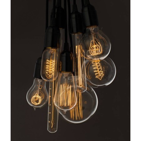 Candelabro Lampara Vintage Industrial Racimo 8 Focos Edison