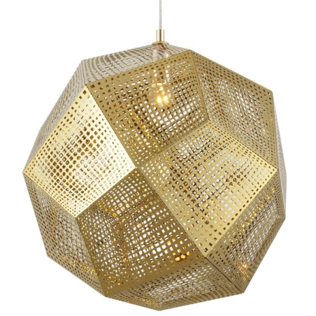Lampara Vintage Industrial Techo Tom Dixon Etch Shade Brass