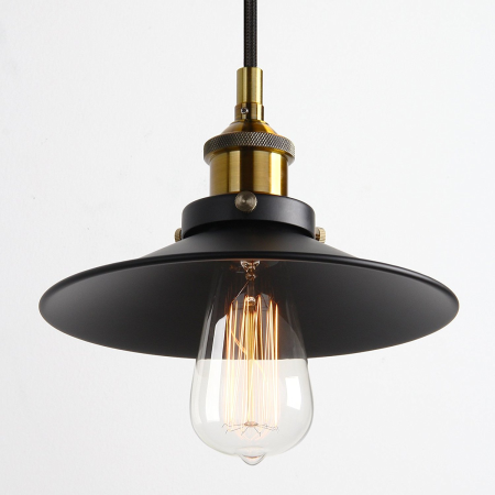 Lampara Vintage Industrial Colgante Shade Classic Edison Retro Black
