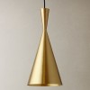 Lampara Tom Dixon Tall Brass Beat Dorado Industrial Restaurante Hotel Bar