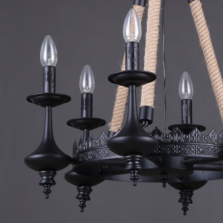 Candelabro Lampara Vintage Industrial Antique 6 Focos Edison