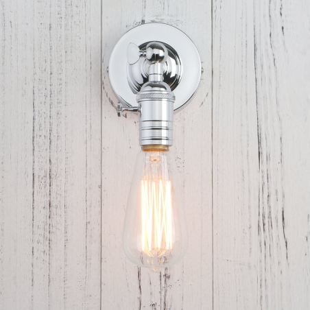 Lampara Industrial Antique Minimalist Sconce Silver