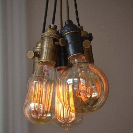 Candelabro Lampara Racimo 5 Focos Edison Classic