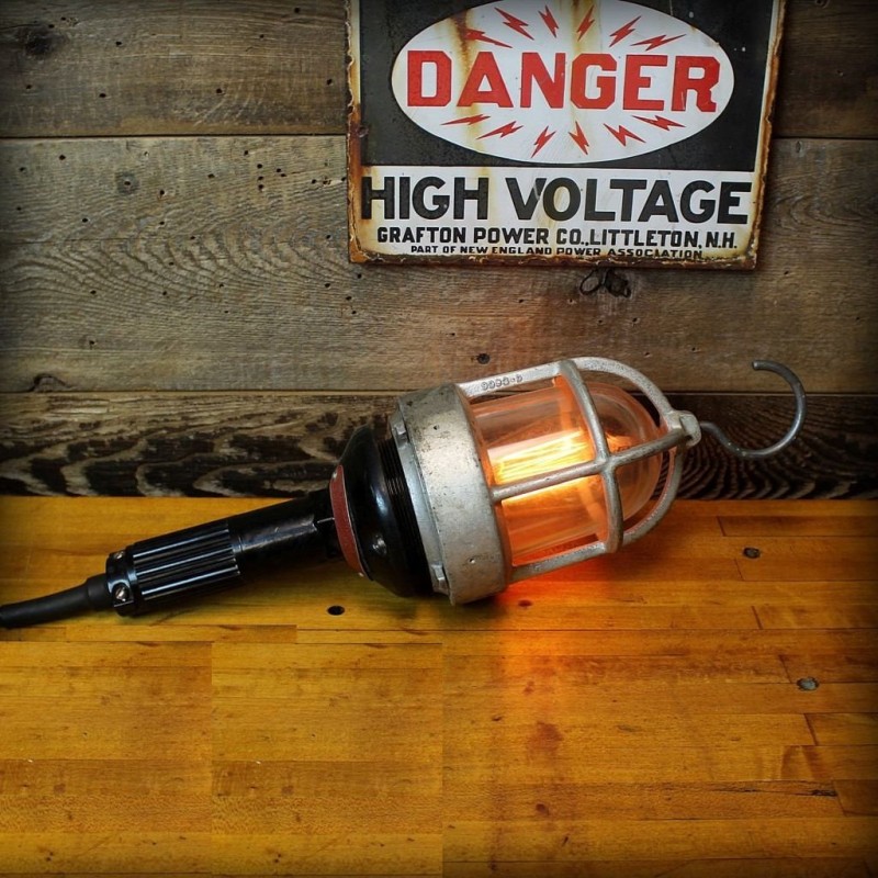 Lámpara Vintage Industrial A Prueba Explosion Edison Retro 