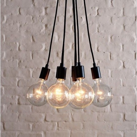 Candelabro Lampara Vintage Industrial Racimo 8 Bombillas Edison