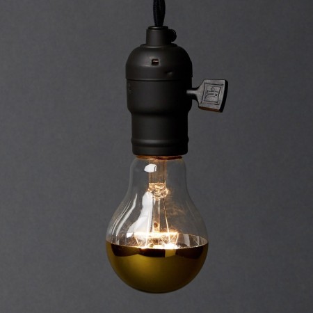 Foco Edison Vintage Luz Cálida Retro Punta Plateada Antique Silver 60W