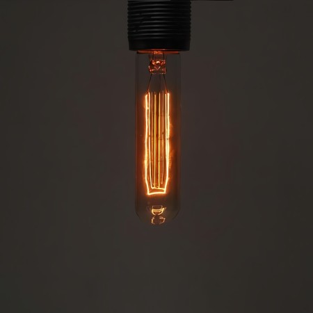 Foco Edison Vintage Retro Filamento Salchicha Luz Cálida Tube Baby 40W