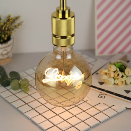 Foco LED Edison Vintage Retro Moderno Luz Cálida Maxiglobo Love 4W