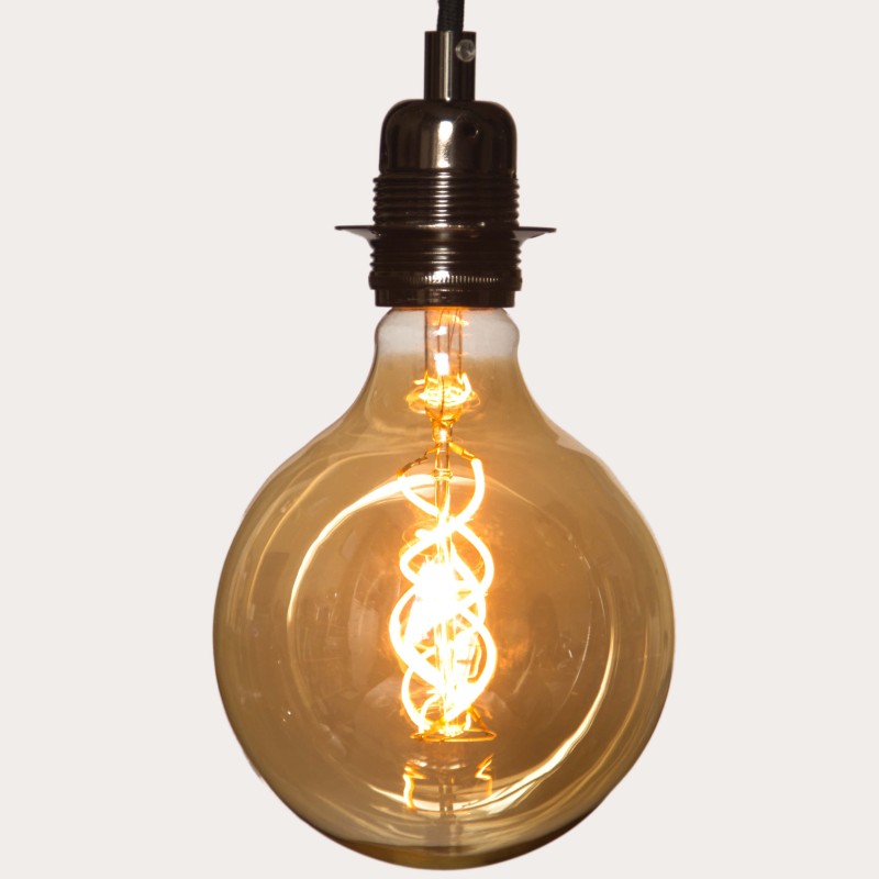 Foco LED Edison Vintage Retro Moderno Luz Cálida Maxiglobo Espiral 4W