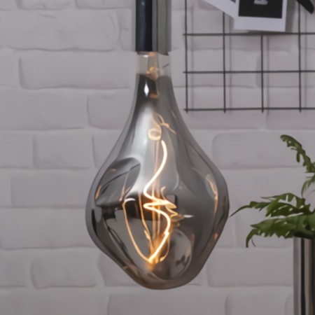 Foco Gigante XL Decorativo Cromado Edison LED Oversized Titanium Organic