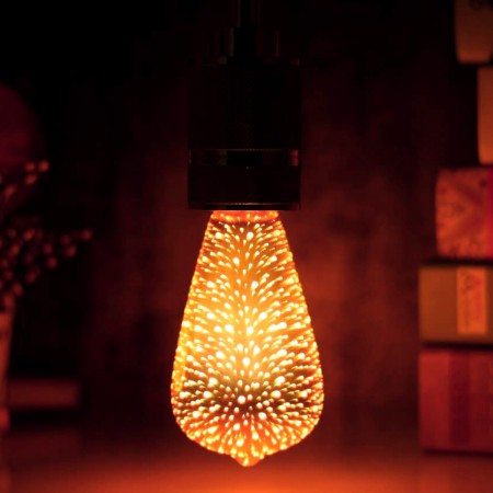 Foco LED 3D Fuegos Artificiales Vintage Decorativo Clásico Fireworks 