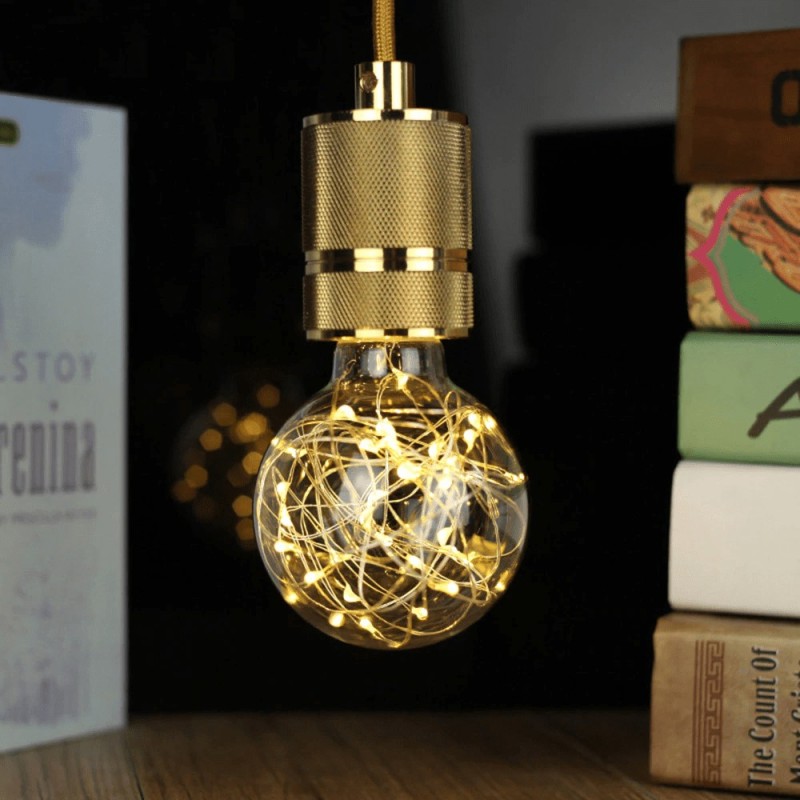Foco LED Edison Vintage Luces de Hada Blanco Cálido Bombilla Starry 4W