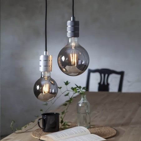 Foco LED Edison Vintage Retro Moderno Luz Cálida Maxiglobo Cromo 4W