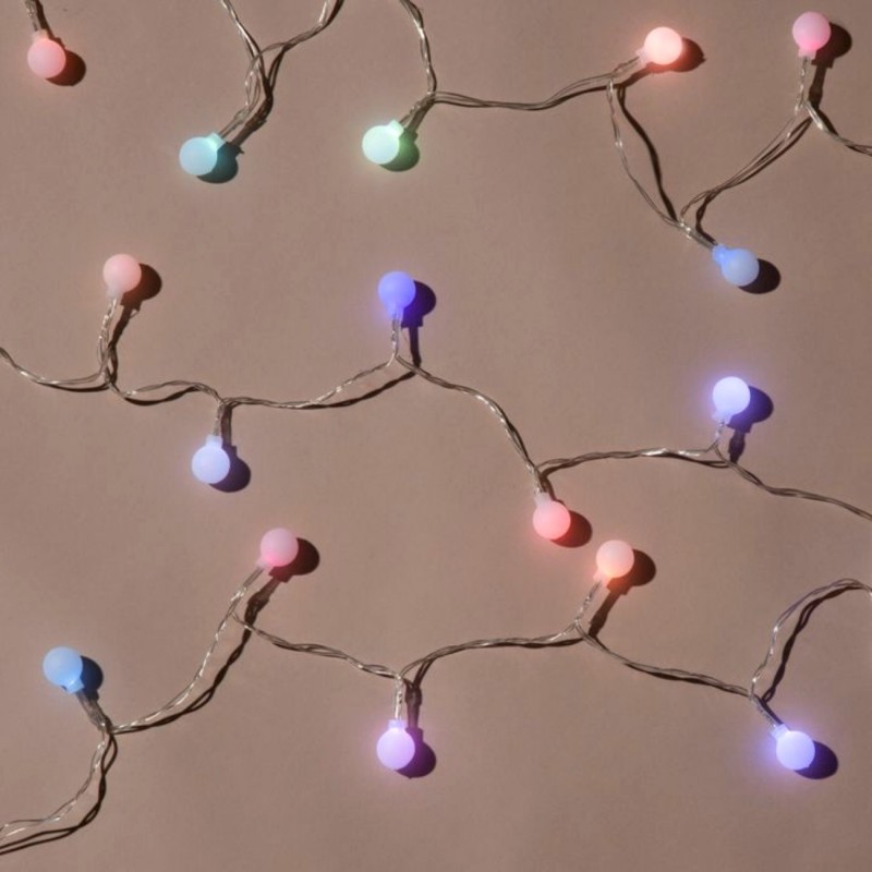 Luces de Globo LED Fiesta Unicornio Recamara Multicolor Pastel 8.5 Mts