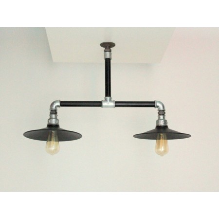 Candelabro 2 Lamparas Vintage Industrial Maxi Shade Edison Retro