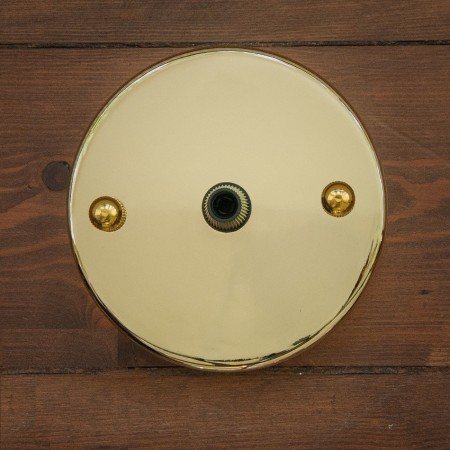 Base Para Lámparas De Techo Chapetón Canope Soporte Vintage Dorado