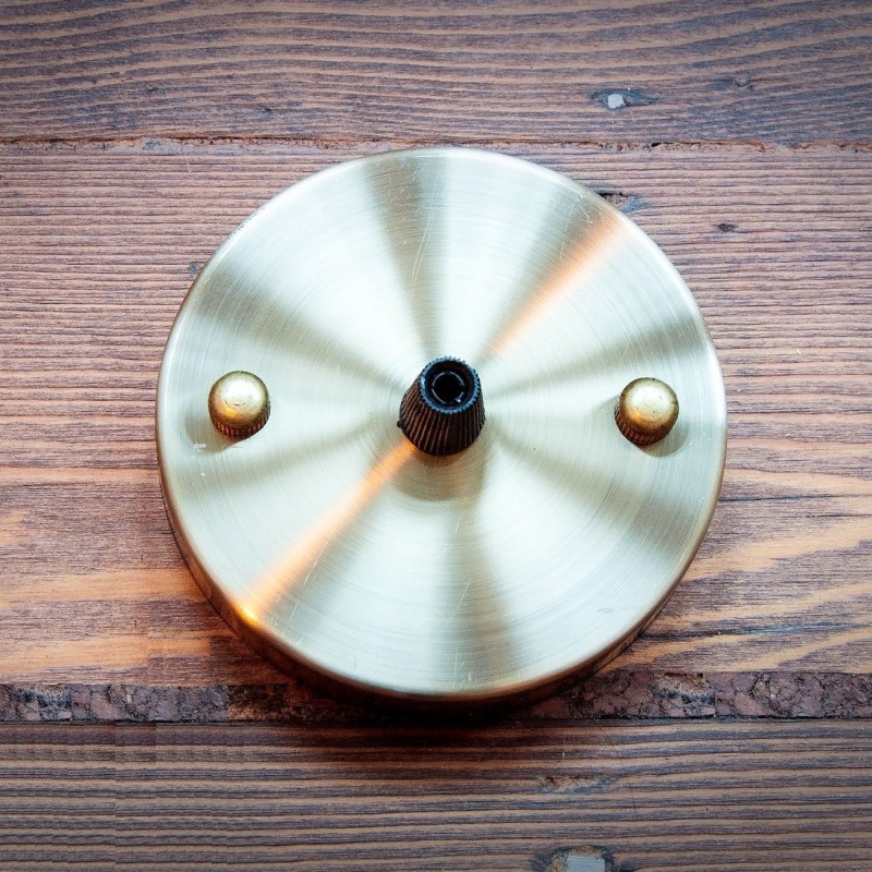 Base Para Lámparas De Techo Chapetón Canope Soporte Vintage Bronce