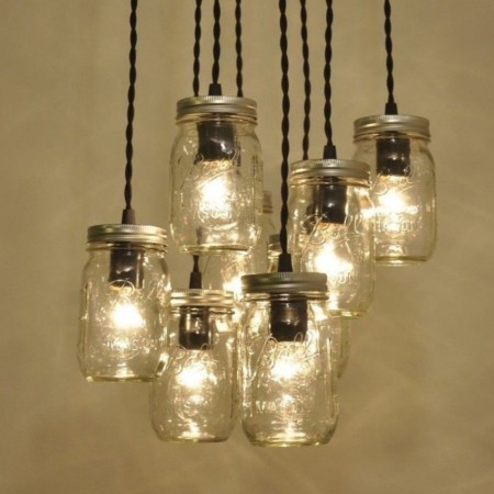 Candil Mason Jar 8 Transparente | Grupo EIR