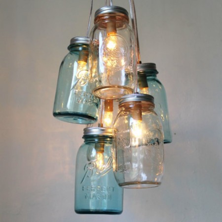 Candil Mason Jars 6 Grandes | Grupo EIR