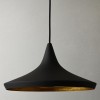 Lampara Tom Dixon Black Beat Wide Negro Colgante Industrial Decorativa