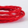 Cable Trenzado Torcido Rojo Reemplazo Lámparas Luminarias Iluminación