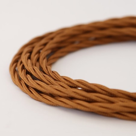 Cable Trenzado Torcido Chocolate Medio Lámparas Luminarias Iluminación