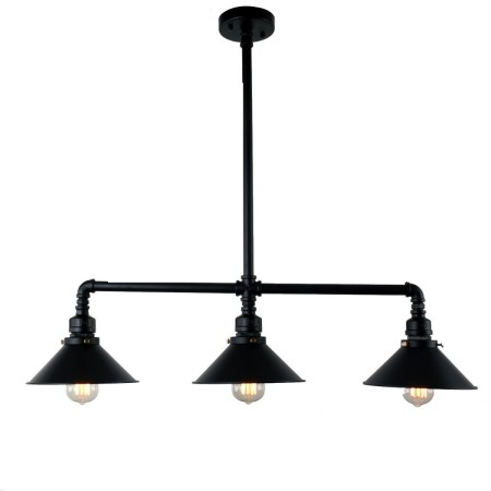 Candelabro 3 Lamparas Vintage Industrial Edison Classic Shade
