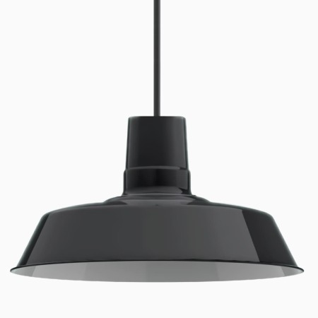 Lámpara Vintage Industrial Colgante Edison Retro Warehouse 30 Cms Negro