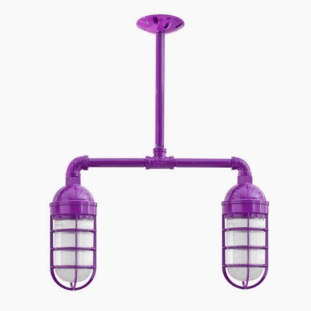 Candil Bunker 2 Focos Morado | Grupo EIR