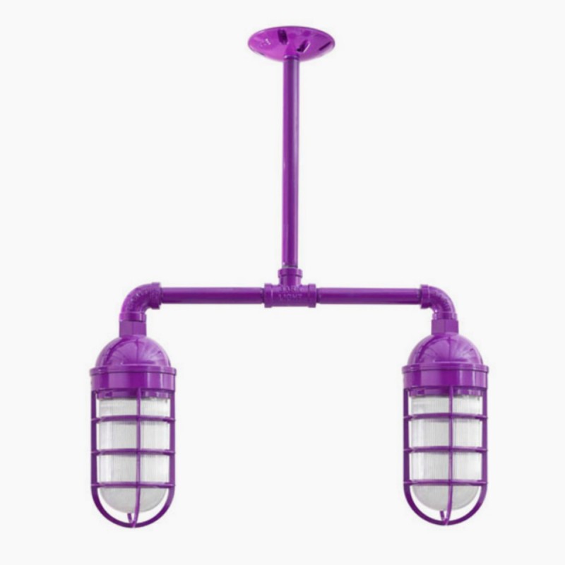 Candil Bunker 2 Focos Morado | Grupo EIR