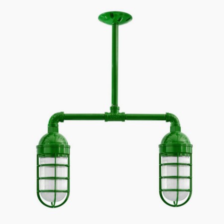 Candil Bunker 2 Focos Verde | Grupo EIR