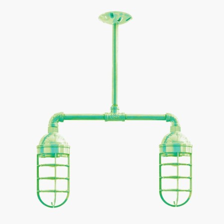 Candil Bunker 2 Focos Menta | Grupo EIR