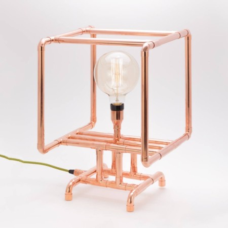 Lampara Cobre Cubica | Grupo EIR