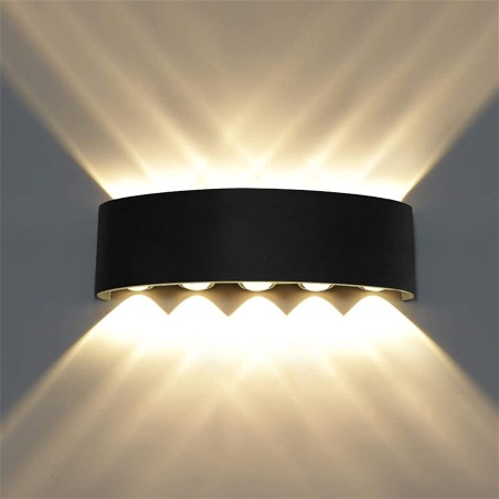 Lámpara Para Exterior Luminaria Decorativa Arbotante Moderna 10 Leds 20W