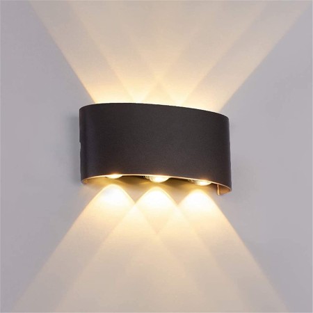 Lámpara Para Exterior Luminaria Decorativa Arbotante Moderna 6 Leds 12W
