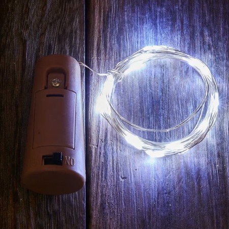 Luces Pila Corcho Blanco 2 Mts | Grupo EIR