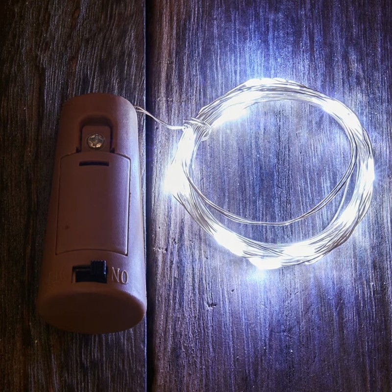 Luces Pila Corcho Blanco 2 Mts | Grupo EIR