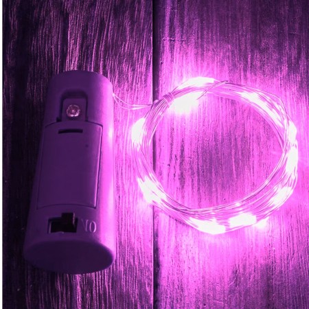 Luces Pila Corcho Rosa 2 Mts | Grupo EIR